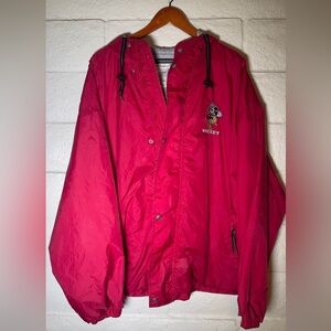 Vintage 1990’s Red Mickey Mouse Windbreaker Jacket
